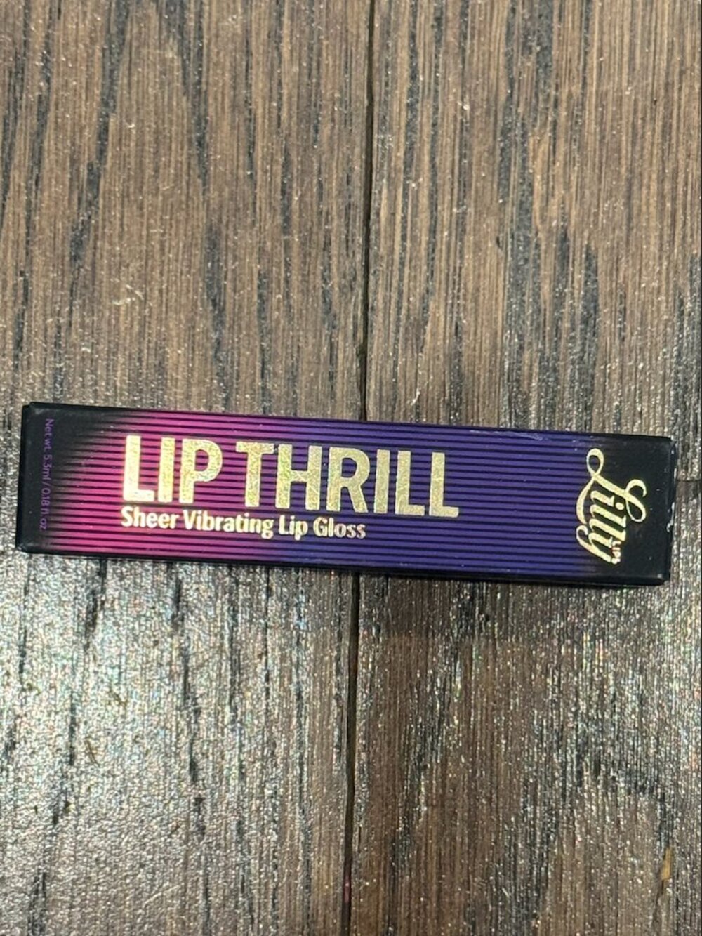 NWOB Lilly Lips Lip Thrill Sheer Vibrating Lip Gloss Coral Crush